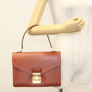 LOUIS VUITTON Epi Concorde Hand Bag Brown M52133 LV Auth 137918-26