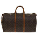 LOUIS VUITTON Monogram Keepall Bandouliere 50 Boston Bag M41416 LV Auth 137921-13