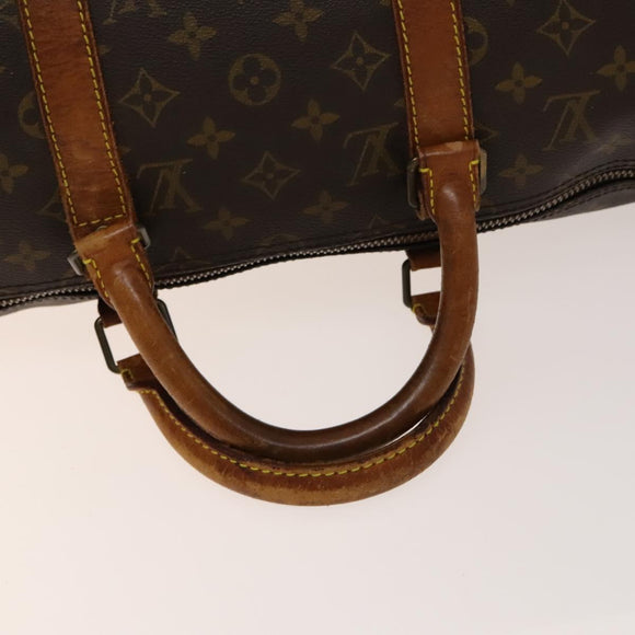 LOUIS VUITTON Monogram Keepall Bandouliere 50 Boston Bag M41416 LV Auth 137921