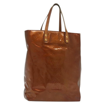 LOUIS VUITTON Monogram Vernis Reade MM Hand Bag Bronze M91143 LV Auth 137923