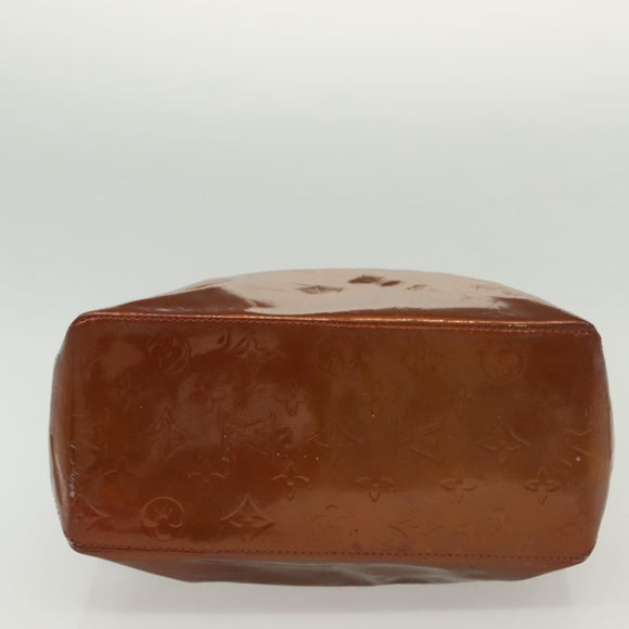 LOUIS VUITTON Monogram Vernis Reade MM Hand Bag Bronze M91143 LV Auth 137923