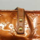 LOUIS VUITTON Monogram Vernis Reade MM Hand Bag Bronze M91143 LV Auth 137923-18