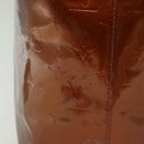 LOUIS VUITTON Monogram Vernis Reade MM Hand Bag Bronze M91143 LV Auth 137923-5