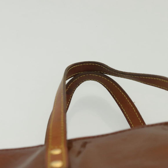 LOUIS VUITTON Monogram Vernis Reade MM Hand Bag Bronze M91143 LV Auth 137923