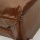 LOUIS VUITTON Monogram Vernis Reade MM Hand Bag Bronze M91143 LV Auth 137924-16