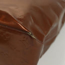 LOUIS VUITTON Monogram Vernis Reade MM Hand Bag Bronze M91143 LV Auth 137924-17