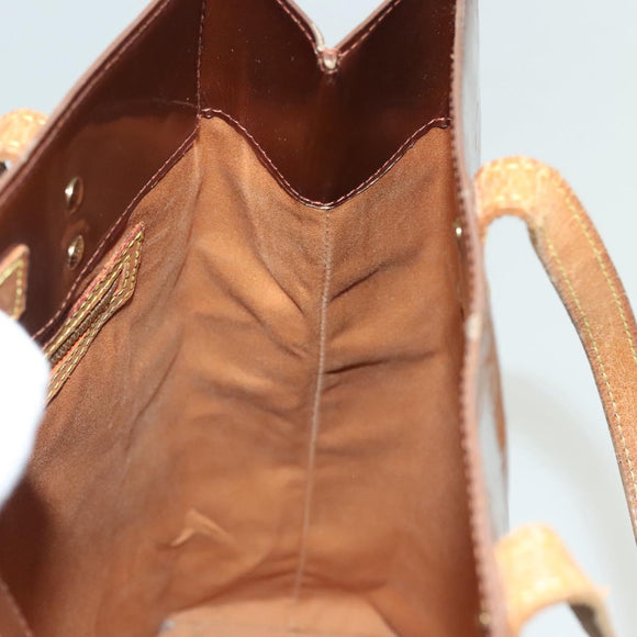 LOUIS VUITTON Monogram Vernis Reade MM Hand Bag Bronze M91143 LV Auth 137924