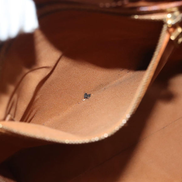 LOUIS VUITTON Monogram Vernis Reade MM Hand Bag Bronze M91143 LV Auth 137924