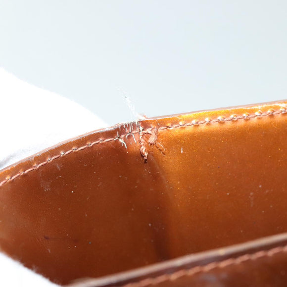 LOUIS VUITTON Monogram Vernis Reade MM Hand Bag Bronze M91143 LV Auth 137924