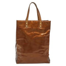 LOUIS VUITTON Monogram Vernis Reade MM Hand Bag Bronze M91143 LV Auth 137924-2