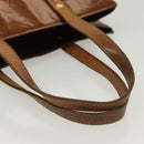 LOUIS VUITTON Monogram Vernis Reade MM Hand Bag Bronze M91143 LV Auth 137924-7