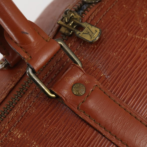 LOUIS VUITTON Epi Keepall 45 Boston Bag Vintage Brown M42978 LV Auth 137926