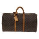 LOUIS VUITTON Monogram Keepall 55 Boston Bag M41424 LV Auth 137935-13