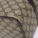 GUCCI GG Supreme Web Sherry Line Hand Bag PVC Beige Gold 24 012 3842 Auth 137938-17