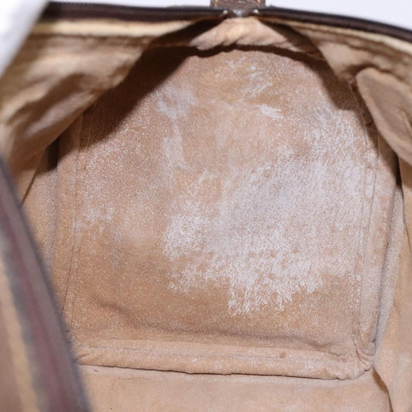 GUCCI GG Supreme Web Sherry Line Hand Bag PVC Beige Gold 24 012 3842 Auth 137938