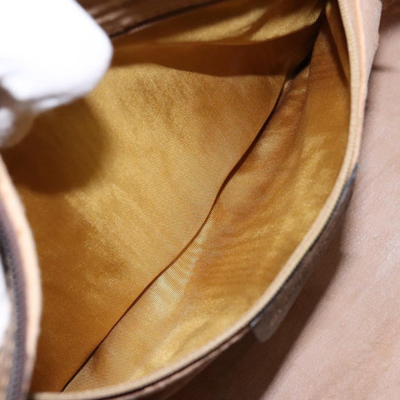 GUCCI GG Supreme Web Sherry Line Hand Bag PVC Beige Gold 24 012 3842 Auth 137938