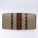 GUCCI GG Supreme Web Sherry Line Hand Bag PVC Beige Gold 24 012 3842 Auth 137938-5