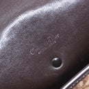 Christian Dior Trotter Canvas Shoulder Bag Brown Gold Auth 137942-16