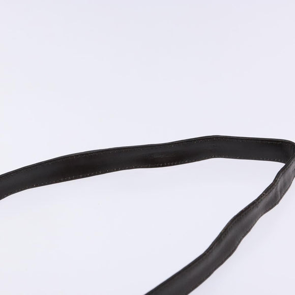 Christian Dior Trotter Canvas Shoulder Bag Brown Gold Auth 137942