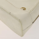 GUCCI Bamboo Body Bag Patent leather White Gold 003 3444 0127 Auth 137949-9