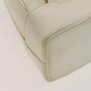 GUCCI Bamboo Body Bag Patent leather White Gold 003 3444 0127 Auth 137949-16