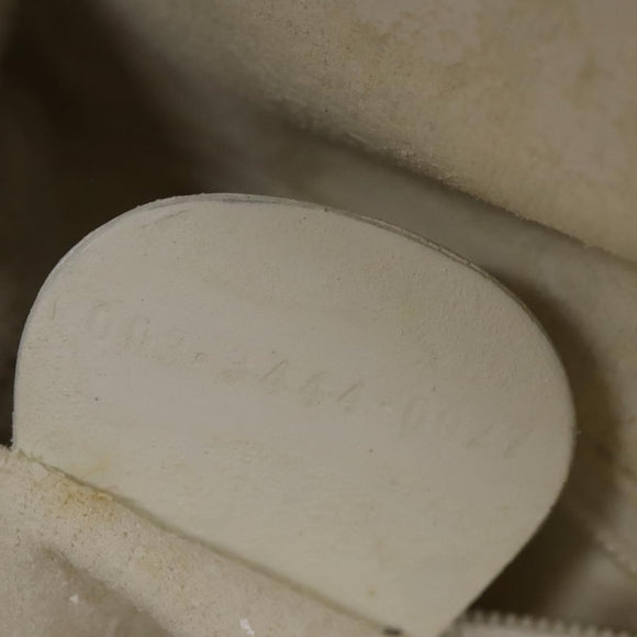 GUCCI Bamboo Body Bag Patent leather White Gold 003 3444 0127 Auth 137949