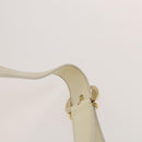 GUCCI Bamboo Body Bag Patent leather White Gold 003 3444 0127 Auth 137949-8