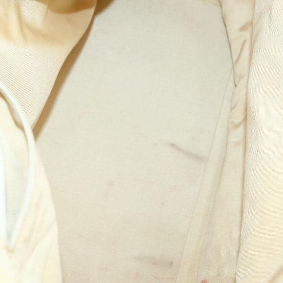 CHANEL Hand Bag Caviar Skin Beige Gold CC Auth 137950