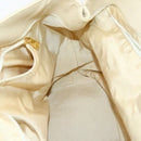 CHANEL Hand Bag Caviar Skin Beige Gold CC Auth 137950-20