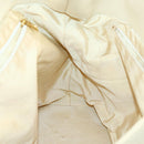 CHANEL Hand Bag Caviar Skin Beige Gold CC Auth 137950-21