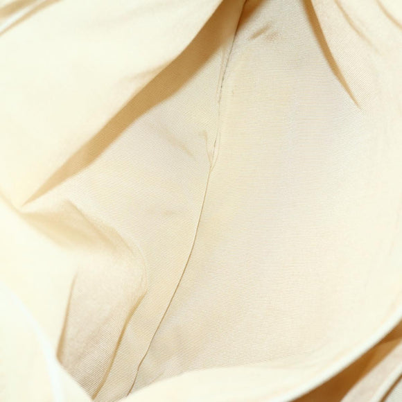 CHANEL Hand Bag Caviar Skin Beige Gold CC Auth 137950