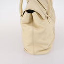 CHANEL Hand Bag Caviar Skin Beige Gold CC Auth 137950-4