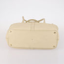 CHANEL Hand Bag Caviar Skin Beige Gold CC Auth 137950-5