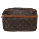 LOUIS VUITTON Monogram Compiegne 23 Clutch Bag M51847 LV Auth 137961-13