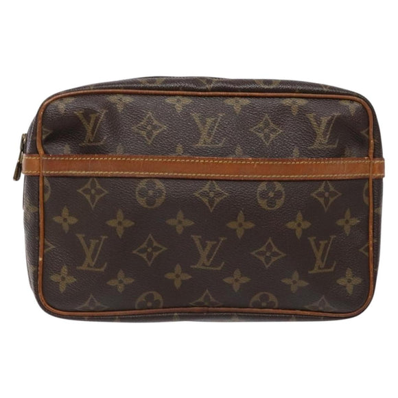 LOUIS VUITTON Monogram Compiegne 23 Clutch Bag M51847 LV Auth 137961