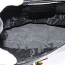 Salvatore Ferragamo Hand Bag Leather 2way Black Gold Auth 137968-11