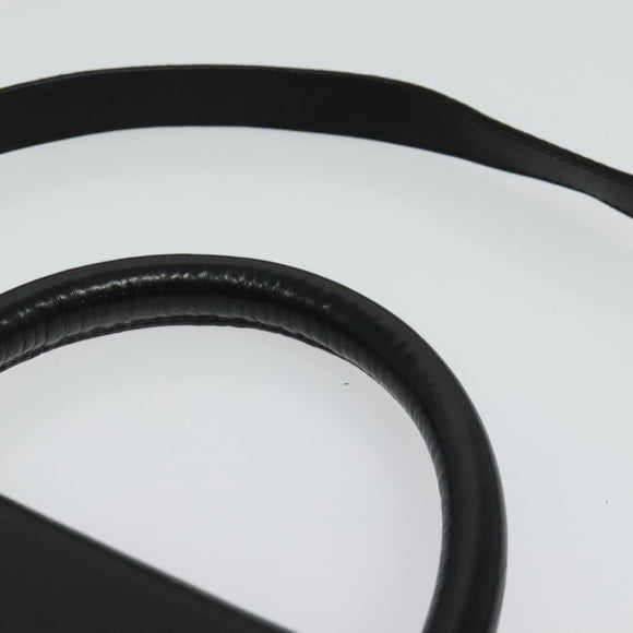 Salvatore Ferragamo Hand Bag Leather 2way Black Gold Auth 137968