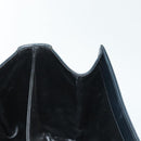 Salvatore Ferragamo Gancini Hand Bag Leather Navy Gold Auth 137969-23