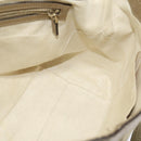 GUCCI GG Canvas Bamboo Shoulder Bag Beige Gold 282301 Auth 137972-21