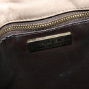 BOTTEGA VENETA INTRECCIATO Shoulder Bag Leather Beige Gold Auth 137976-10