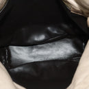 BOTTEGA VENETA INTRECCIATO Shoulder Bag Leather Beige Gold Auth 137976-11