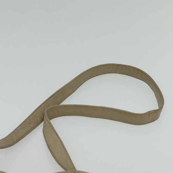 BOTTEGA VENETA INTRECCIATO Shoulder Bag Leather Beige Gold Auth 137976