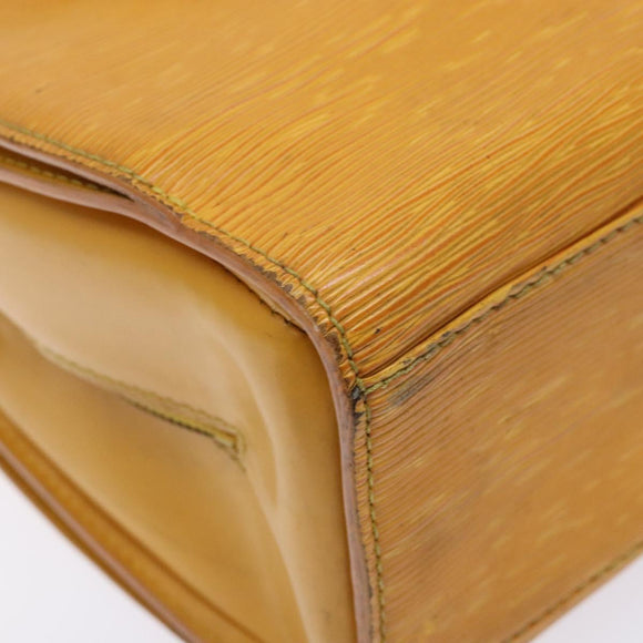LOUIS VUITTON Epi Triana Hand Bag Yellow LV Auth 137977