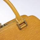 LOUIS VUITTON Epi Triana Hand Bag Yellow LV Auth 137977-14