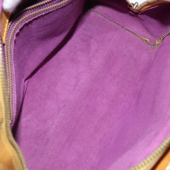 LOUIS VUITTON Epi Triana Hand Bag Yellow LV Auth 137977