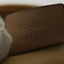 GUCCI Bamboo Shoulder Bag Leather Beige Silver 001 3865 Auth 137980-22