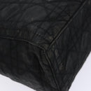 Christian Dior Canage Hand Bag Nylon Black Silver Auth 137984-16