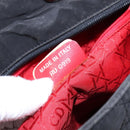 Christian Dior Canage Hand Bag Nylon Black Silver Auth 137984-12