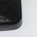 GUCCI GG Canvas Guccissima Shoulder Bag Leather Silver Black 406410 Auth 137990-16