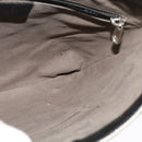 GUCCI GG Canvas Guccissima Shoulder Bag Leather Silver Black 406410 Auth 137990-18